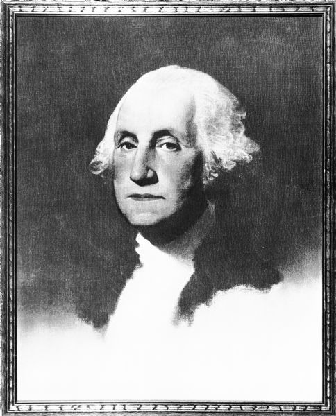Portrait of George Washington (1732-1799).