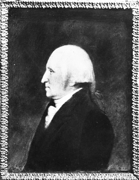 Portrait of George Washington (1732-1799) in profile.