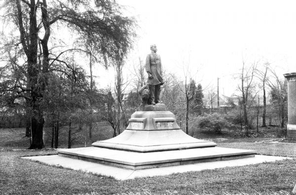 Monument of Lew Wallace (1827-1905), Union general in the Civil War and author of 'Ben-Hur: A Tale of the Christ.'