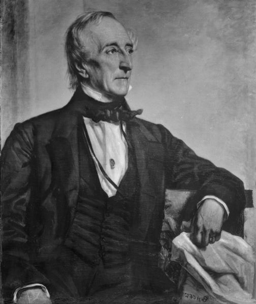 A painting of John Tyler, the tenth president of the United States, from the National Collection of Fine Arts of the Smithsonian Institute. John Tyler was elected Vice President under William Henry Harrison and succeeded into the office of the president, the first to do so, after Harrison died a month after his inauguration.