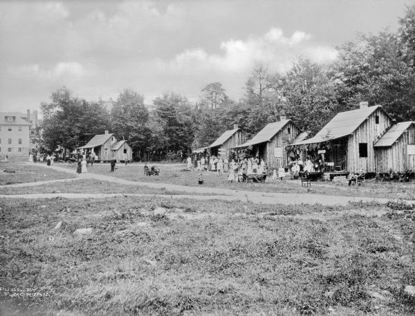 A Row of Bungalows | Photograph | Wisconsin Historical Society