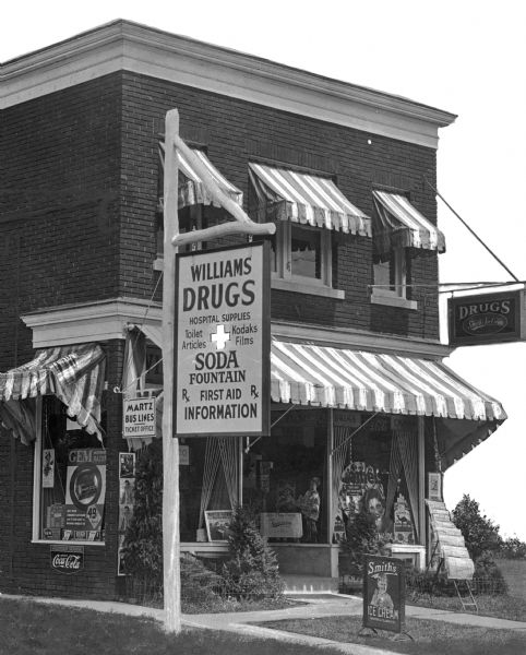 Exterior William S Pharmacy Photograph Wisconsin Historical Society   700009340032 L 