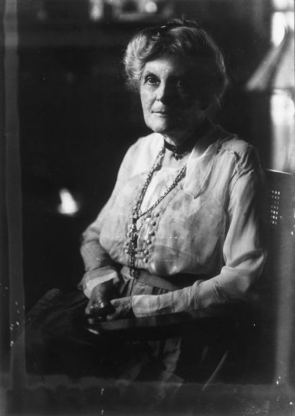 A portrait of Eliza Beers Gale, the mother of novelist and playwright Zona Gale.