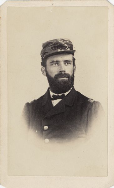 Vignetted carte-de-visite portrait of Captain George W. Stein, 42nd Ohio Infantry.