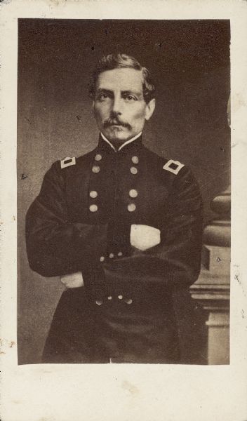 Three-quarter length portrait of Confederate General Pierre Gustave Toutant Beauregrad.