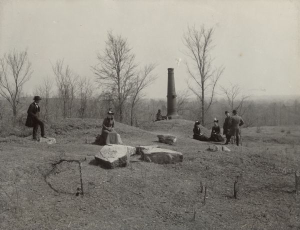 Surrender Monument, where Generals Grant and Pemberton met to arrange terms for the surrender of Vicksburg, July 3, 1863. General Pemberton surrendered 31,600 men, 15 generals, 60,000 muskets and 172 cannons to General Grant.