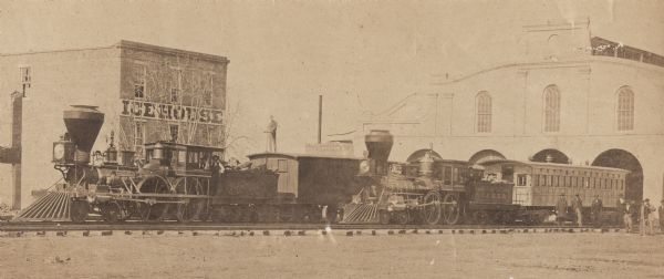 The locomotives "Christopher Adams" and "Liverpool," taken over and operated by the U.S. military during the Civil War.