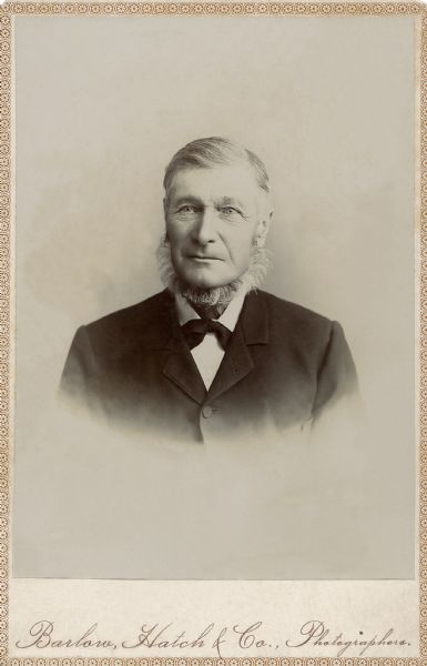 Vignetted carte-de-visite portrait of George Taylor, Richard Quinney's great great grandfather.