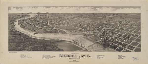 Bird's-eye view of Merrill.