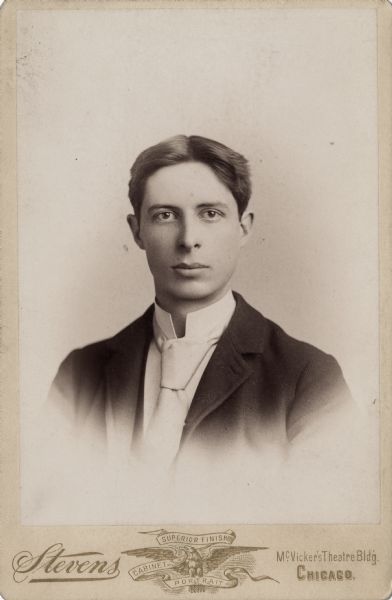 Quarter-length studio portrait of William (Will) Henry McFetridge.
