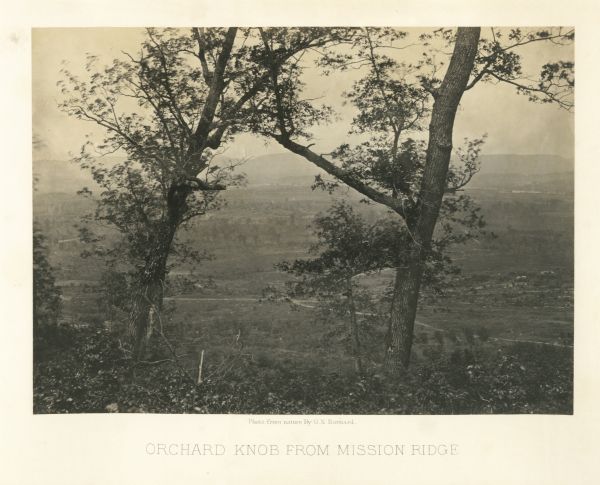 View from Mission Ridge of the valley floor where fighting took place.<br>Plate 10</br>