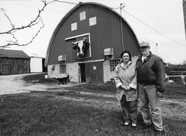 Lloyd and Kim Hilgendorf live at W2050 McArthur (Section 17). After working in the iron mines at Neda, Lloyds's great-grandfather, Whilhelm Hilgendorf, and son Julius, founded the farm in 1902, when Julius purchased the property. Julius later sold the farm to his son, Hugo, and he, in turned, sold the farm to Lloyd, his son.