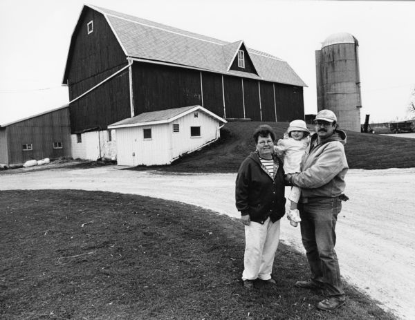 Gary and Sue Giese live at W1161 Zion Church Road (Section 27). Their granddaughter is Sydney Comstock. The Giese's milk 30 cows that produce about 1,000 lbs, of milk per day.