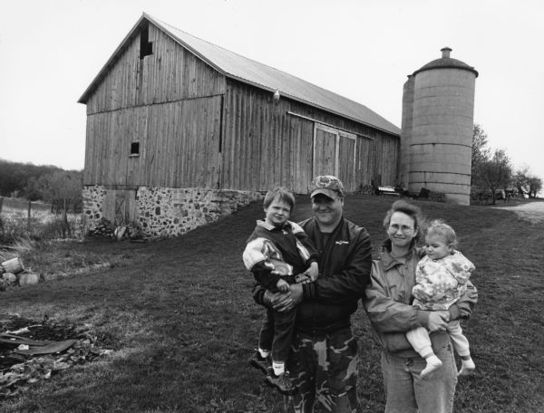 Andrew and Jennifer Henckel & children, Luke and Leah, live at the end of a dead-end road at N7791 Freedom Road (Section 26).