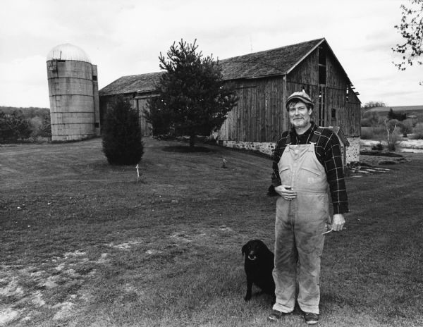 Steve Gephard, and his dog, Roundhead, have lived at W2228 Cty Trk Y since 1989. His parents had a meat market in Allenton for many years.