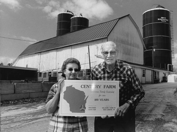 Vernon and Catherine Steger live at N8609 Lone Road. In 1988 their farm was recognized as a Century Farm.