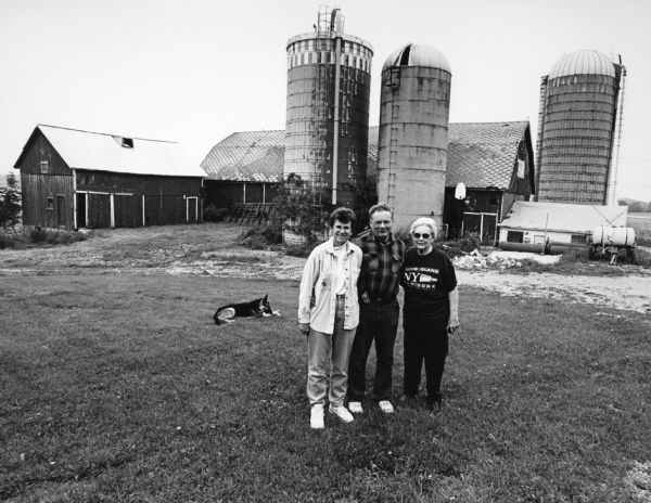 Jim and Doris Enderle and Jim's mother, Emma and her husband, Lawrence, farmed here at N9473 Mohawk Rd (Section 1). Milked last in 1993.