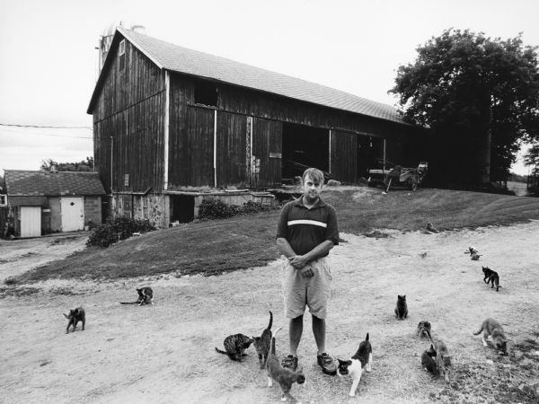 William Milbrot, together with his mother, LaVerne, and a sister and brother, live at W2221 Gill Rd. With so many cats on the property, there should be no rodent problem here!