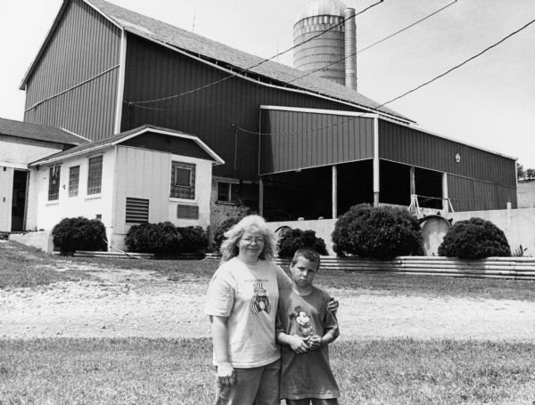 David Huettner and wife, Karen, milked the last cows in 1998.