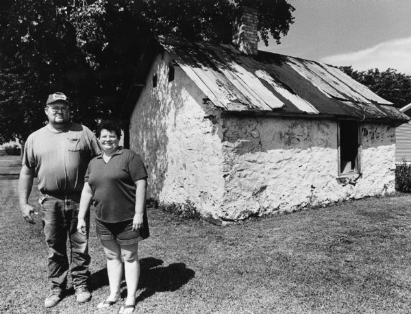 The Linderts have lived here since 1990. They still utilize this old smokehouse.