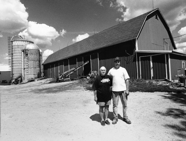 Richard and Gayle Christian live at W1624 Allen Rd (Section 21). This barn was built in 1914, and they are still milking.