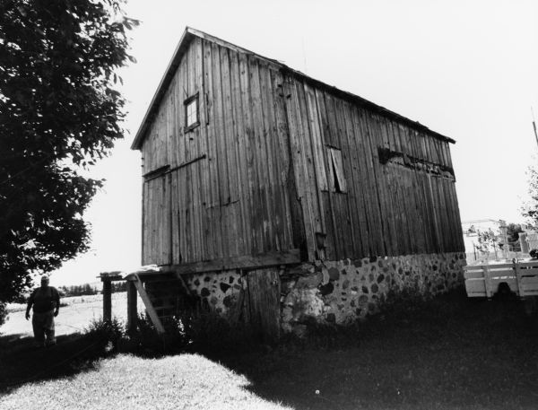 The Reichert barn is just north of Theresa Village limits. George moved here in 1982.