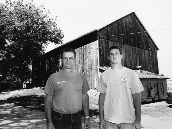Eugene and Linda Bodden live at N8306 Hwy 175 (Section 23). Eugene is shown with his son, Nathan.