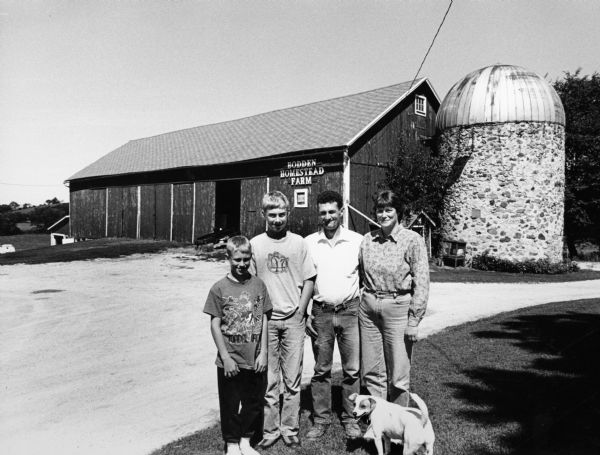 Todd and Mary Alice Bodden, Matthew (14) and Thomas (10), live at N8202 Hwy 175 (Section 23). This barn has been in the Bodden family since 1851.