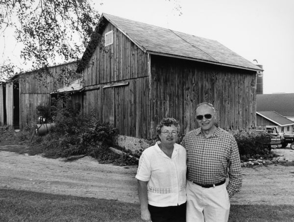 This farm, at N8139 Hwy P (Section 22), has been in the Dogs family since 1937. Norbert and Hertha purchased from William Benter in 1937. They sold the farm to their son Cliff and his wife Renoda, in 1974. They then sold it to Larry and Noreen Dogs in 1999.