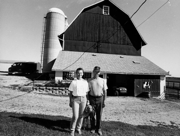 This barn at W1616 Racoon Rd (Section 28) is owned by Dan and Karen Nickel. Dan and his father, Alfred, were both born here.