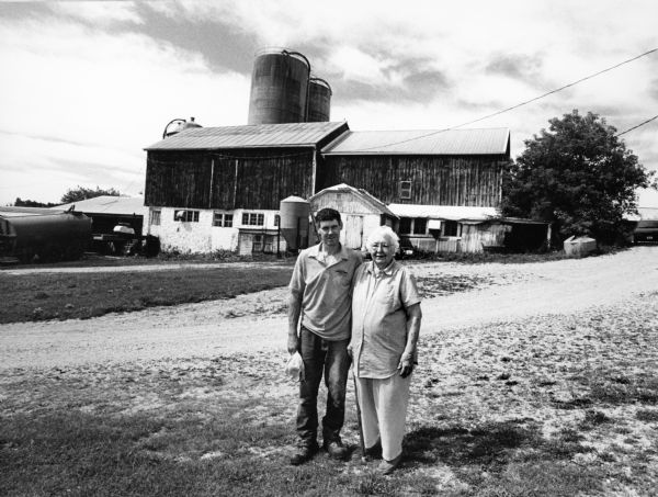 Frieda Giese and her son, Lyle, live at 1946 Hochheim Rd (Section 32).  Frieda has lived here since 1940.