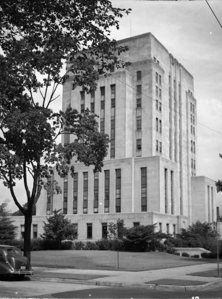 Racine County Court House Photograph Wisconsin Historical Society