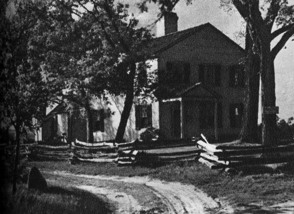 A view of the Indian Agency House, built in 1832.