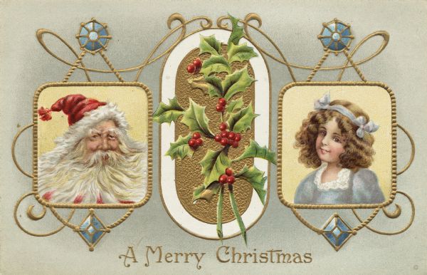 A Merry Christmas Postcard Wisconsin Historical Society