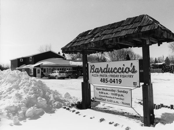 "This restaurant at 315 Washington Street in Horicon has had many different owners through the years. The latest owners call their place Barduccio's."