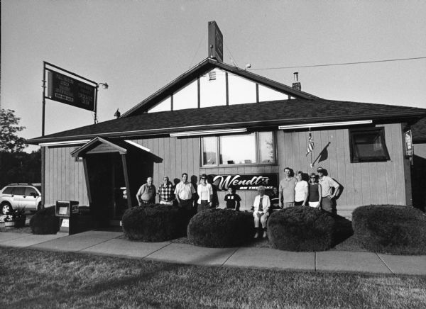 "We visit Wendt's On The Lake, at N9699 Lakeshore Drive, Van Dyne. Pictured are (left to right): John Bodden, Buddy Ruecker, Dan and Sue Minneck, Conner Minnick, Shirley Widmer, Clayton Minnick, Larry and Kay Hren, and Nancy and Rex Breger."