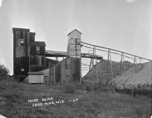 Exterior of mining factory.