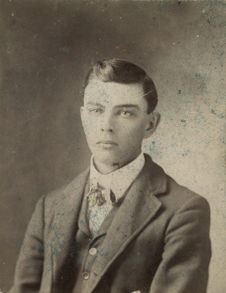 Quarter-length portrait of Sherwin Gillett.