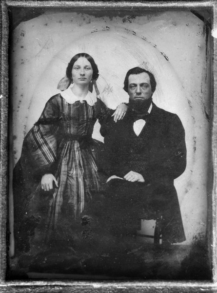 Portrait of a woman and man.