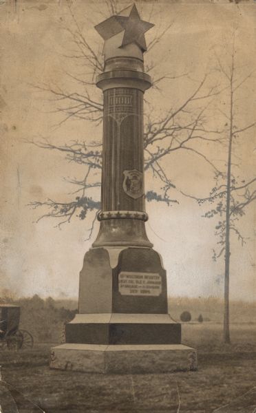 Monument for the 15th Wisconsin Infantry at the Chickamauga and Chattanooga National Military Park.