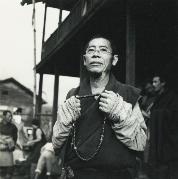 A refugee from Tibet, photographed by journalist Cecil Brown in Sikkim, India, shortly after the Dalai Lama and his followers fled from their country.