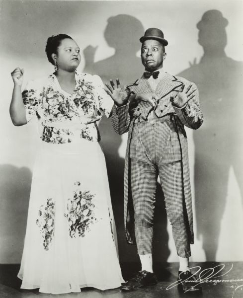 Jodie "Butterbeans" Edwards and his wife "Suzy," a vaudeville comedy act. After Suzy died in 1962, Edwards continued to tour until the time of his death in 1967 with his adopted daughter, Dixie.