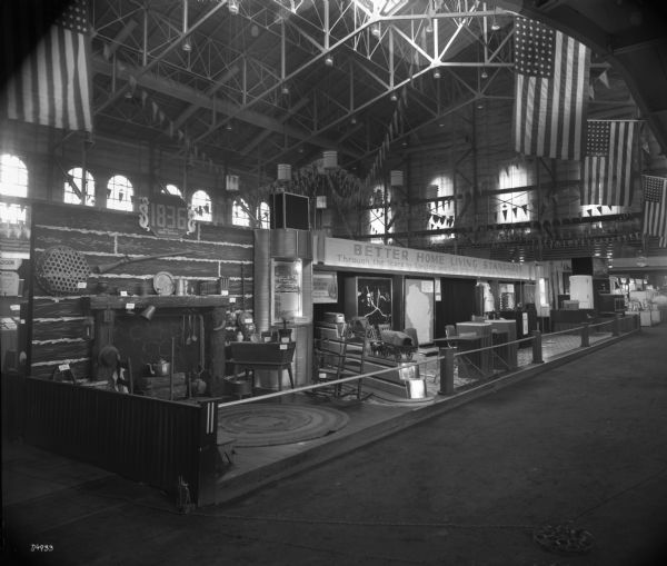The Gas and Electric Utility display at the Wisconsin Centennial Industrial Exposition held in the University of Wisconsin-Madison Field House.
