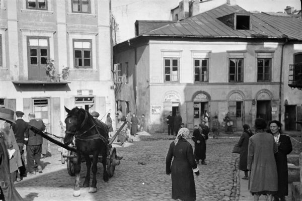The Jewish ghetto in Lublin, Poland.