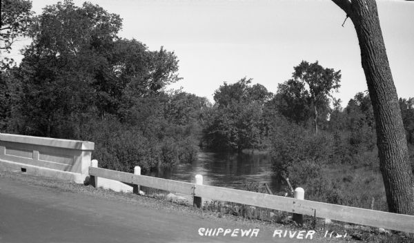 Chippewa River from bridge near Glidden.
