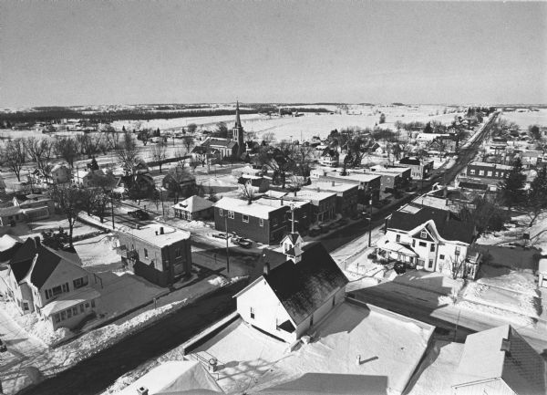 "Groundhog Day... A view from the water tower, looking northwest.  The 20mm lens provides a very wide angle of view."