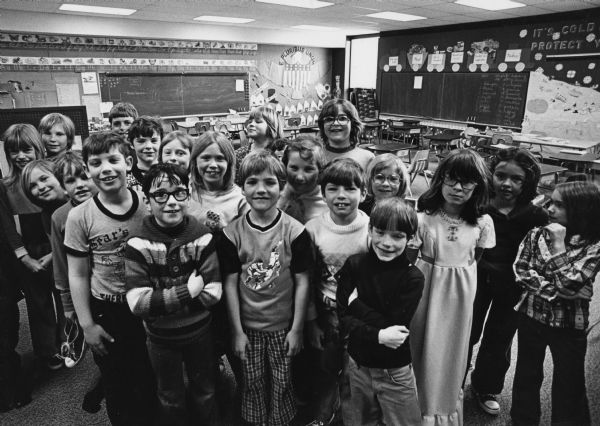 "Mrs. Ona Johnson's second and third graders — Theresa Public School."
