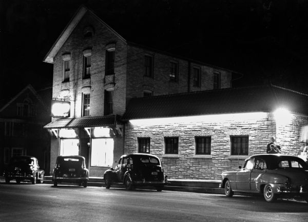 "Koecher's Bar on the northwest corner of Milwaukee St. & Mayville St."