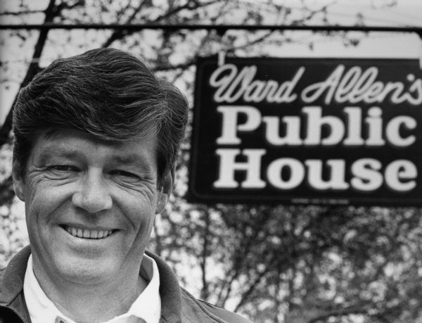 "Ward Allen, former weather reporter for Channel 6, Milwaukee, purchased the dance hall in Theresa, and is operating it under the name of 'Ward Allen's Public House.'"