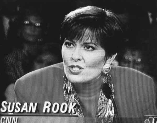 "Susan Rook at Presidential Debate."